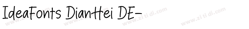 IdeaFonts DianHei DE字体转换